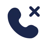 Call Cancel Rounded SVG Icon